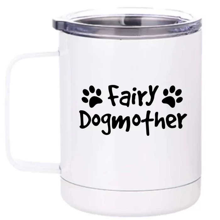 Fairy Dog Mother Shirt, Puppy Paw Mom Tee For Dog Owner Front & Back 12oz Stainless Steel Tumbler Cup