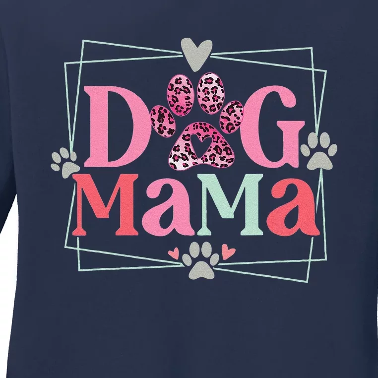 Funny Dog Mama Dog And Cat Mom Furmama Mothers Day Tee Funny Ladies Long Sleeve Shirt