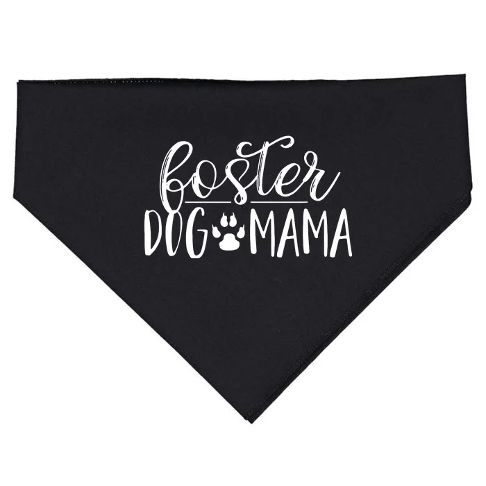 Foster Dog Mama Pet Mom Apparel For Pet Adoption USA-Made Doggie Bandana