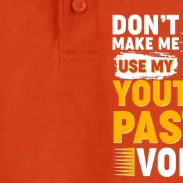 Funny Don't Make Me Use My Pastor Voice Dry Zone Grid Performance Polo