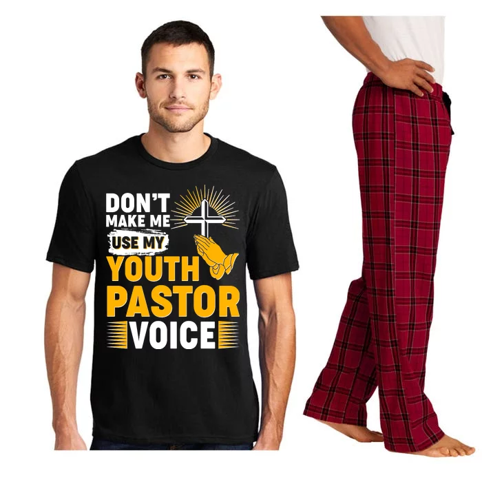 Funny Don't Make Me Use My Pastor Voice Pajama Set