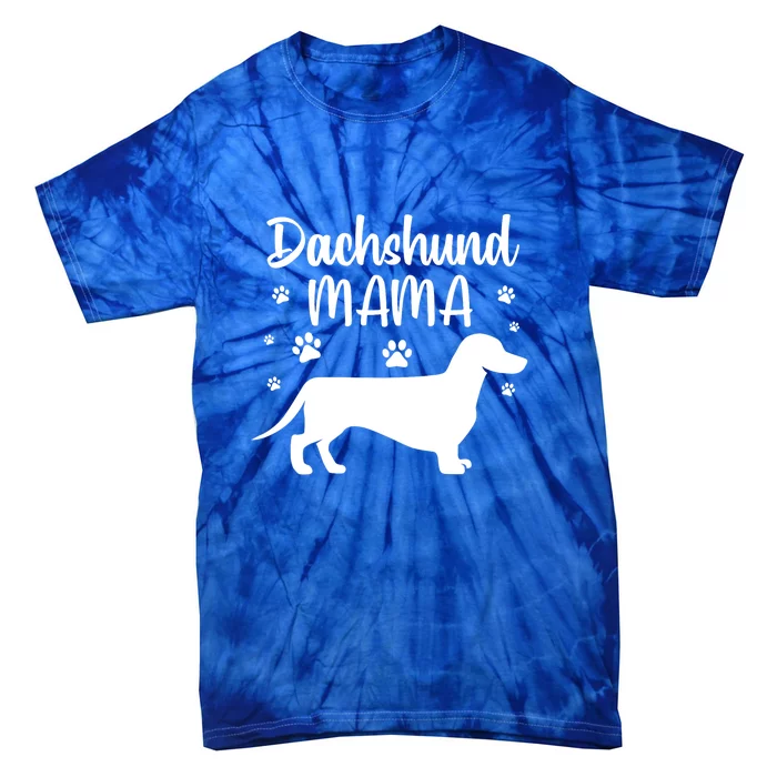 Funny Dachshund Mama Doxie Dog Lovers Gift Tie-Dye T-Shirt