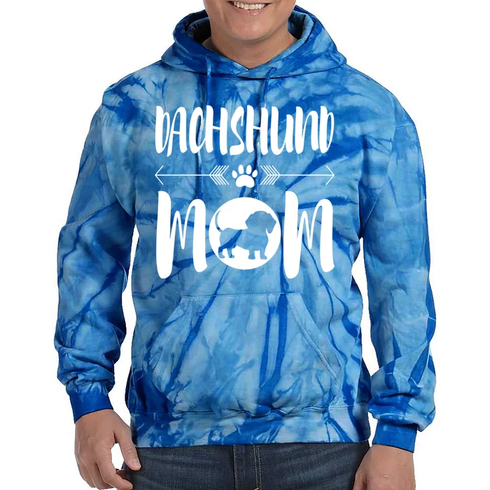 Funny Dachshund Mom Cute Dog Ironic Gift Tie Dye Hoodie