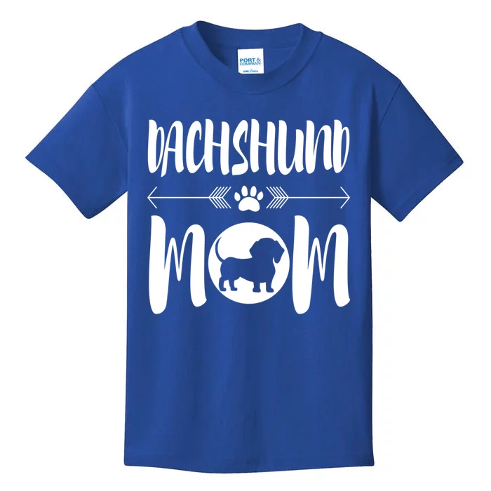 Funny Dachshund Mom Cute Dog Ironic Gift Kids T-Shirt