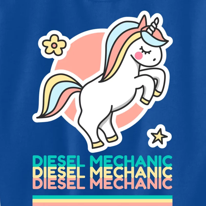 Funny Diesel Mechanic Practical Joke Gift Kids Sweatshirt