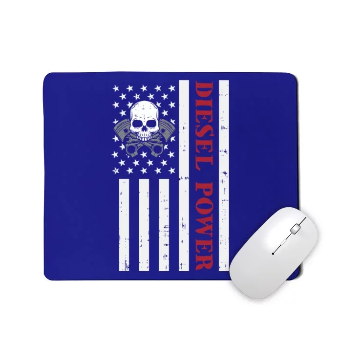 Funny Diesel Mechanic Motorcycle American Diesel Power Flag Cool Gift Mousepad