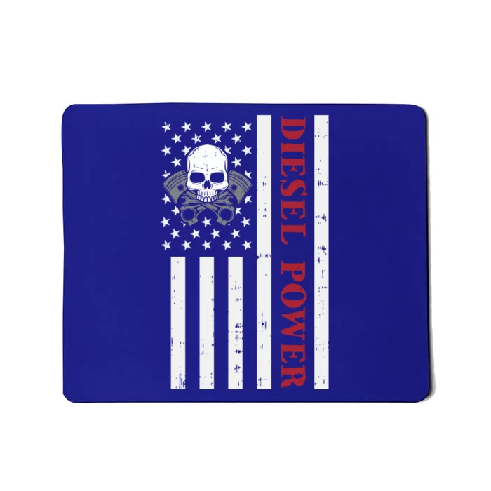 Funny Diesel Mechanic Motorcycle American Diesel Power Flag Cool Gift Mousepad