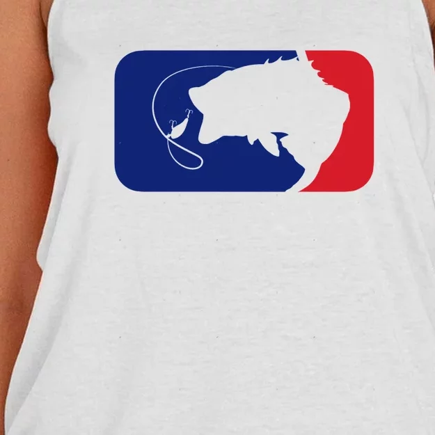 Father's Day Major League Bass Fishing Gift Women's Knotted Racerback Tank