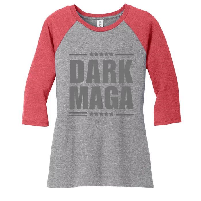 Funny Dark Maga 2024 Maga New! Dark Maga Women's Tri-Blend 3/4-Sleeve Raglan Shirt