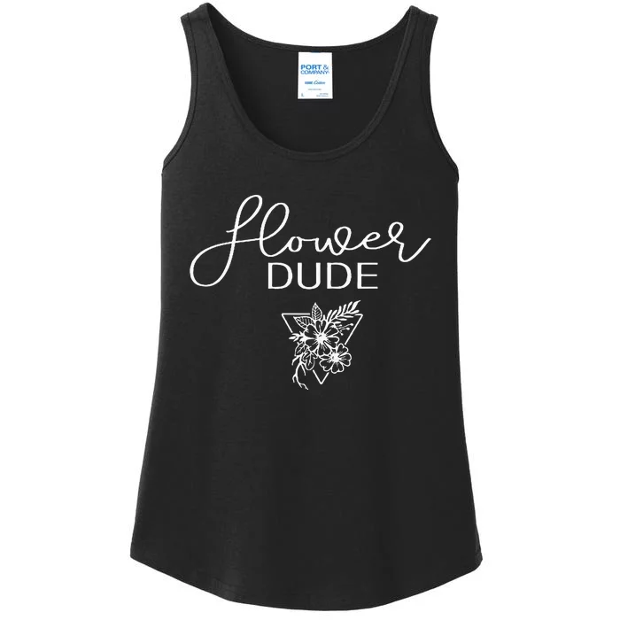 Flower Dude Man Ladies Essential Tank