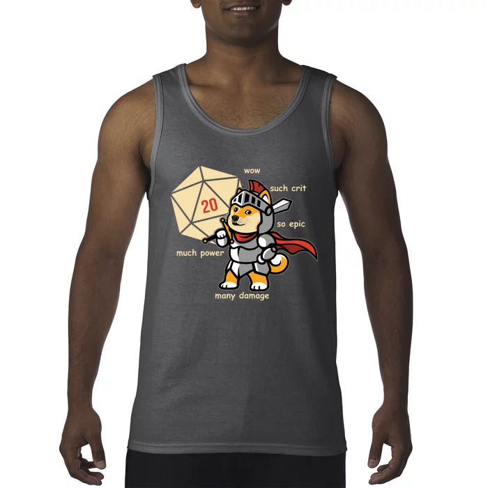 Funny DOGE Meme DnD Dungeons And Dragon Tank Top