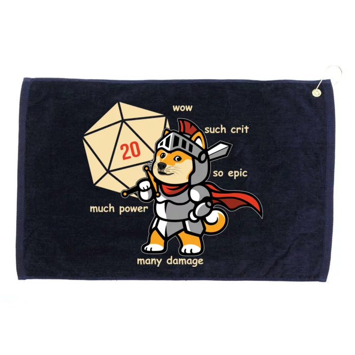 Funny DOGE Meme DnD Dungeons And Dragon Grommeted Golf Towel