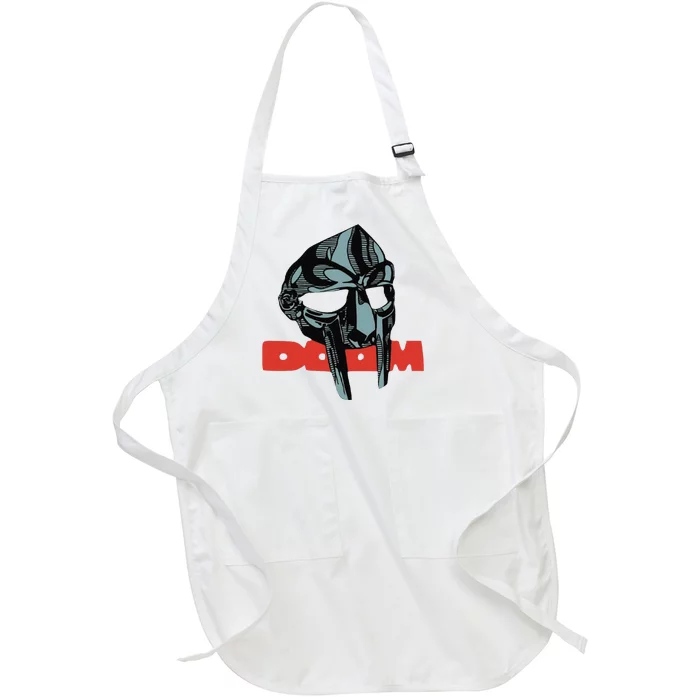 Funny Doom Mask All Caps Madvillain Mf Full-Length Apron With Pocket