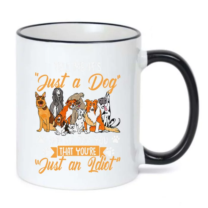 Funny Dog Motif With Dog Saying Black Color Changing Mug