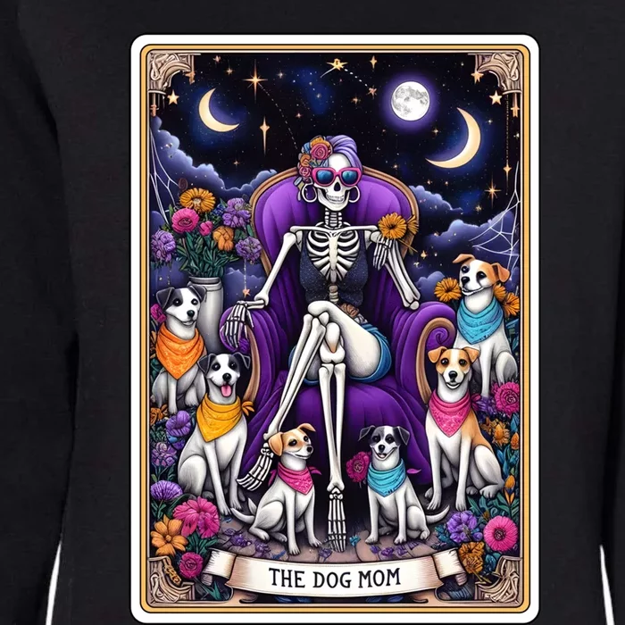 Funny Dog Mom Retro Flowers The Tarot Card MotherS Day Funny Gift Womens California Wash Sweatshirt