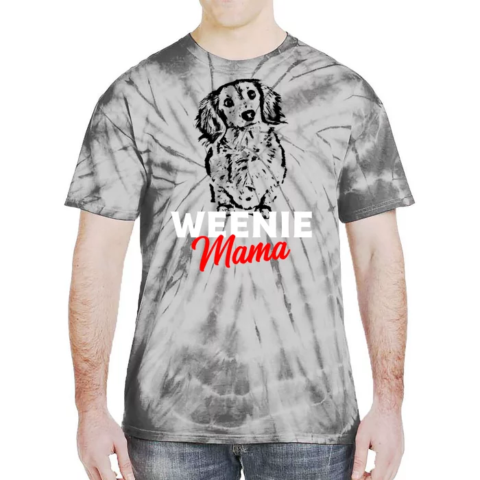 Funny Dachshund Mama Lover Weiner Dog Gift Tie-Dye T-Shirt