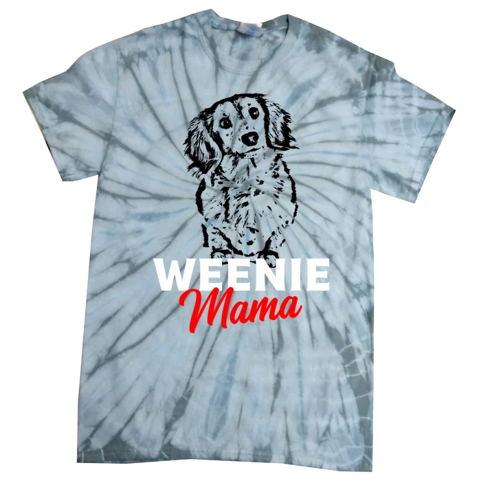 Funny Dachshund Mama Lover Weiner Dog Gift Tie-Dye T-Shirt