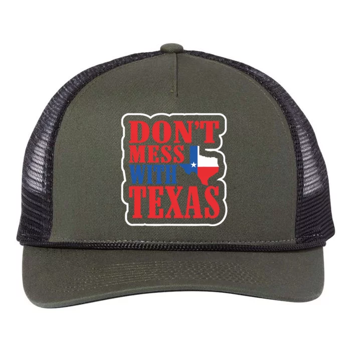 Freedom Don't Mess With The Texas Gift Retro Rope Trucker Hat Cap