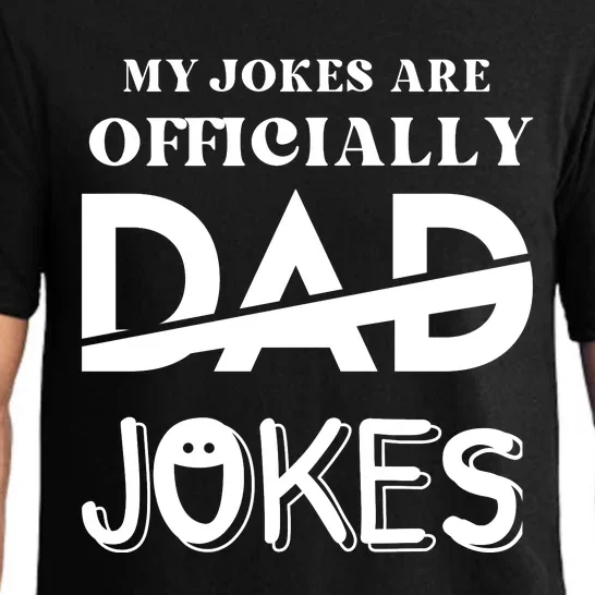 Fathers Day My Jokes Are Officially Dad Jokes Wife Daughter Pajama Set