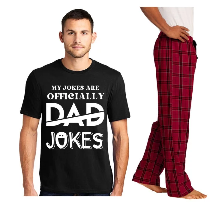 Fathers Day My Jokes Are Officially Dad Jokes Wife Daughter Pajama Set