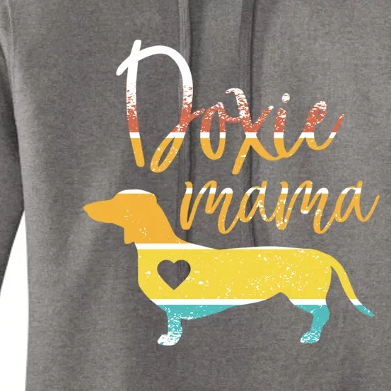 Funny Doxie Mama Dachshund Lovers Gift Women's Pullover Hoodie