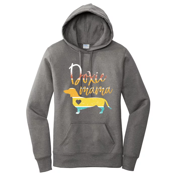 Funny Doxie Mama Dachshund Lovers Gift Women's Pullover Hoodie