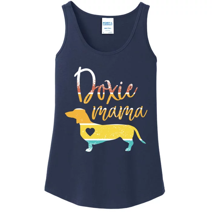 Funny Doxie Mama Dachshund Lovers Gift Ladies Essential Tank