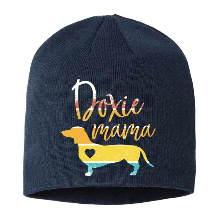 Funny Doxie Mama Dachshund Lovers Gift 8 1/2in Sustainable Knit Beanie