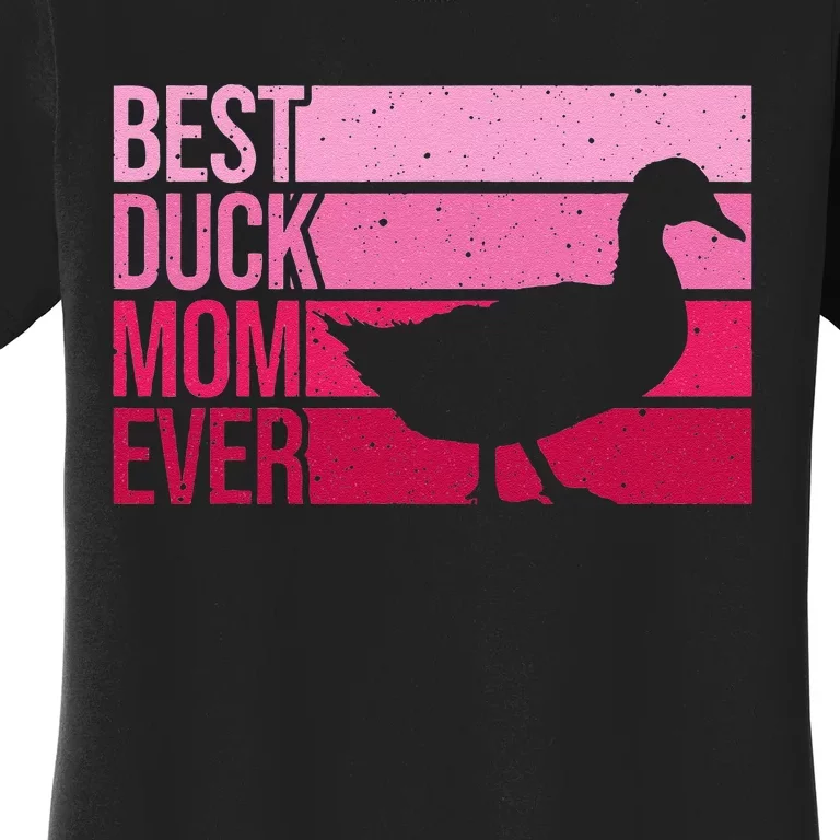 Funny Duck Mom Art For Womens Mother's Day Duck Lovers Women's T-Shirt