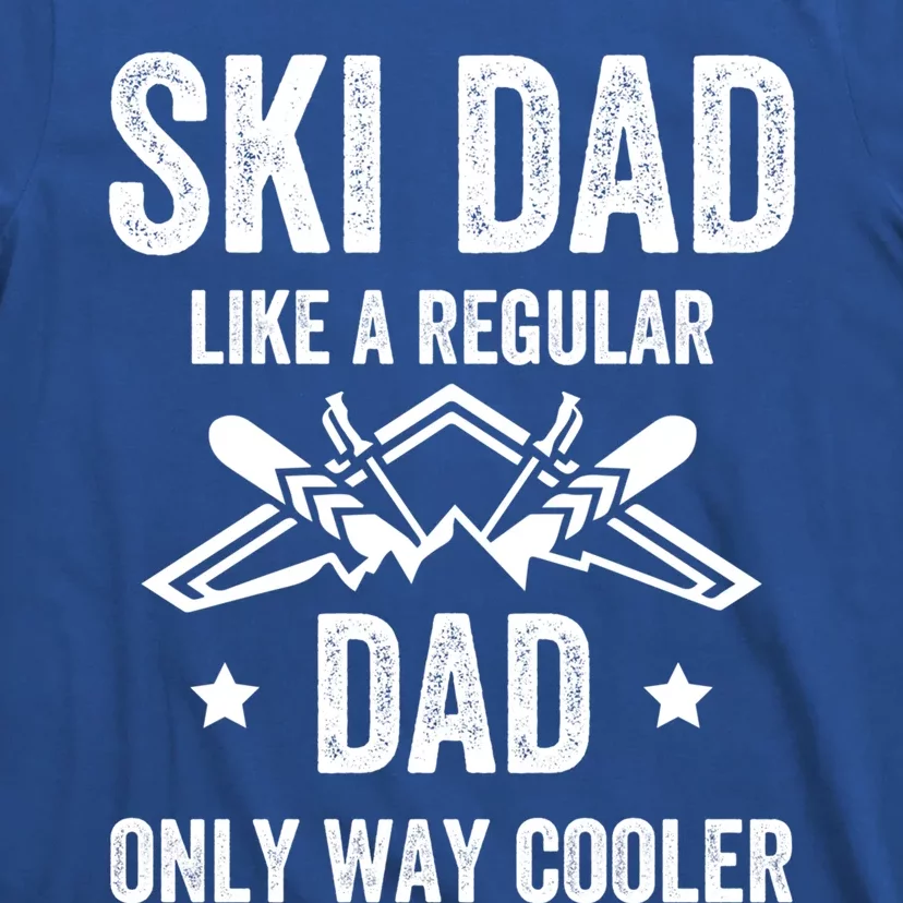 Fathers Day Novelty For Cool Ski Dad Gift T-Shirt