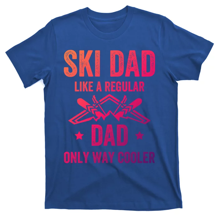 Fathers Day Novelty For Cool Ski Dad Gift T-Shirt