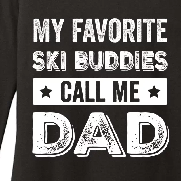 Fathers Day Novelty For Funny Ski Dad Great Gift Womens CVC Long Sleeve Shirt