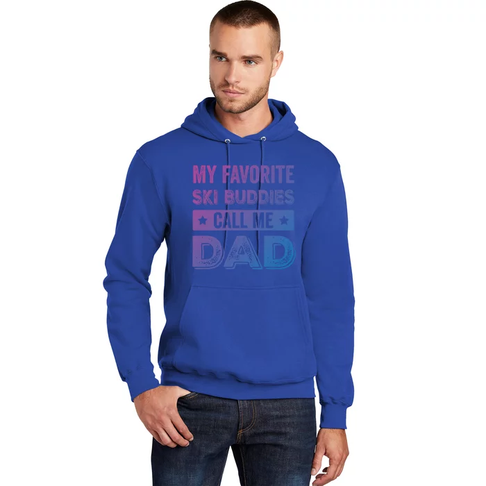 Fathers Day Novelty For Funny Ski Dad Great Gift Hoodie