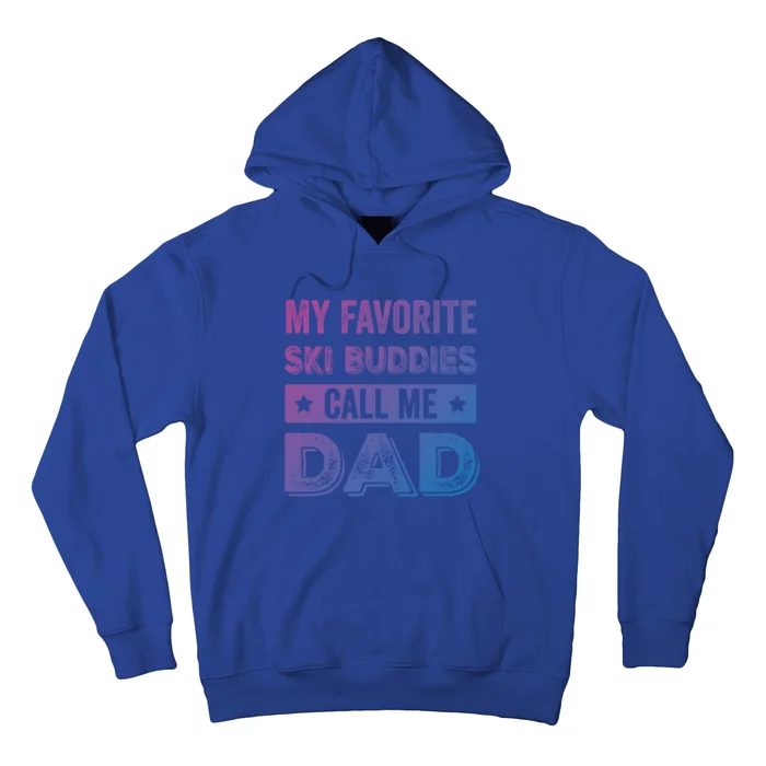 Fathers Day Novelty For Funny Ski Dad Great Gift Hoodie