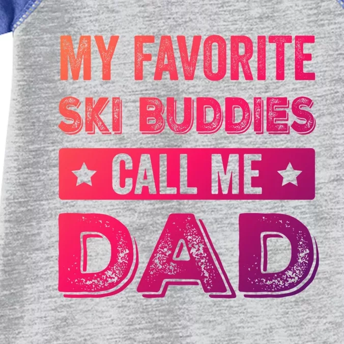 Fathers Day Novelty For Funny Ski Dad Great Gift Infant Baby Jersey Bodysuit