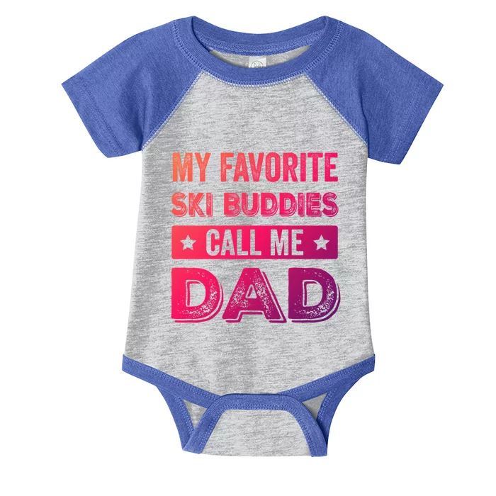 Fathers Day Novelty For Funny Ski Dad Great Gift Infant Baby Jersey Bodysuit