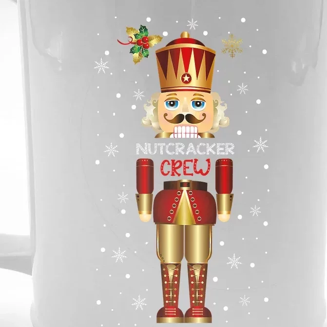 Funny Deez Nuts Nutcracker Crew Christmas Xmas Front & Back Beer Stein