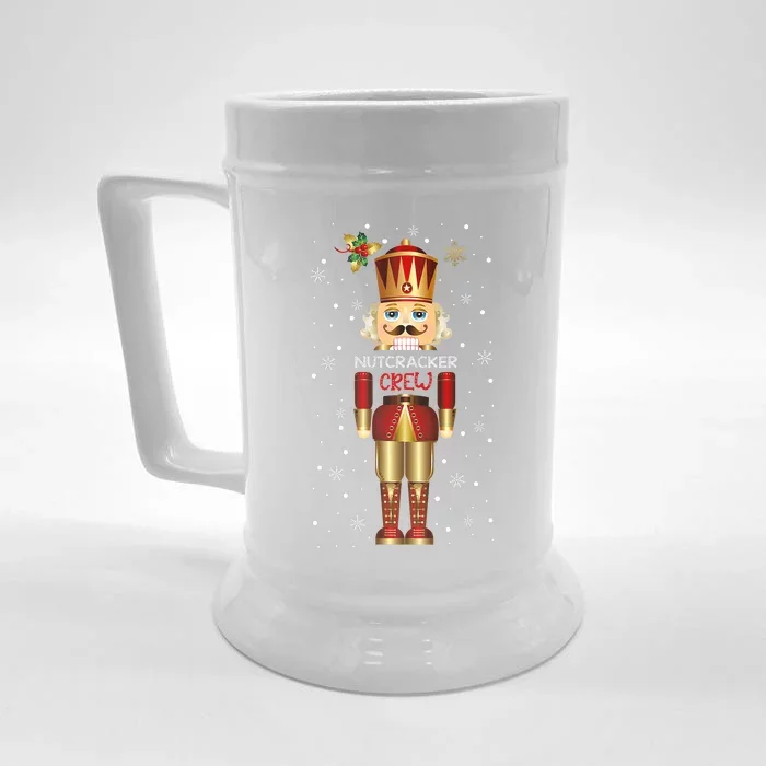 Funny Deez Nuts Nutcracker Crew Christmas Xmas Front & Back Beer Stein