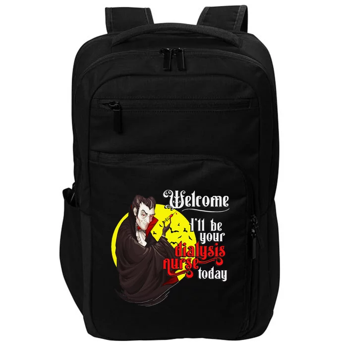 Funny Dialysis Nurse A Vampire Dialysis Nurse Impact Tech Backpack