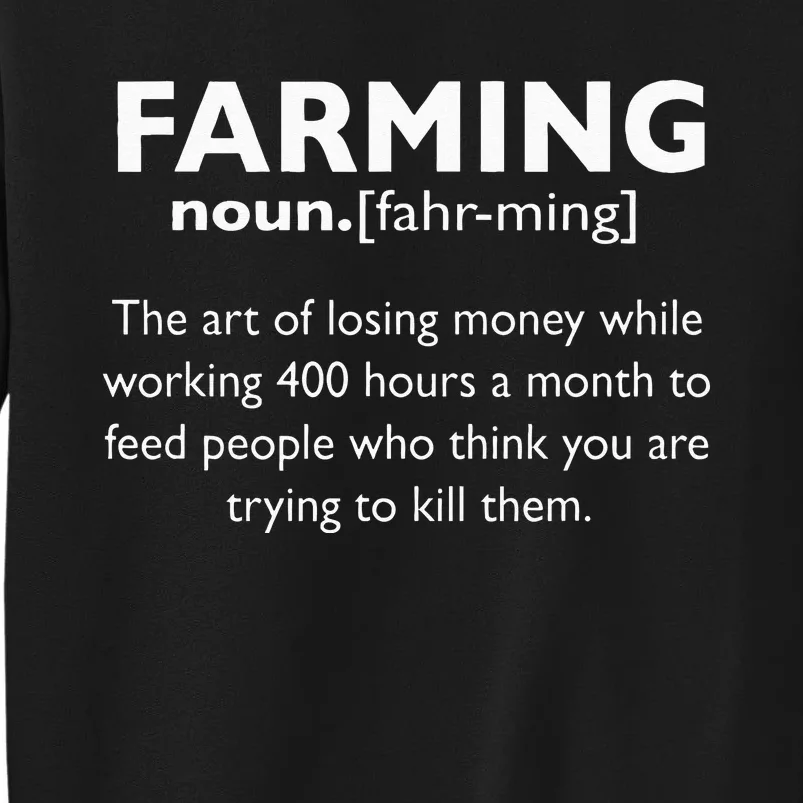 Farming Definition Noun Gift Funny Farmer Gift Sweatshirt