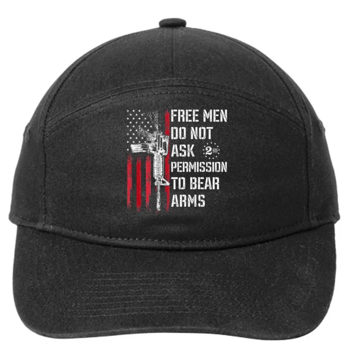 Free Do Not Ask Permission To Bear Arms 7-Panel Snapback Hat