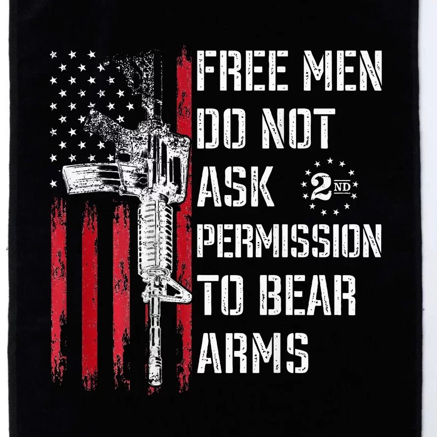 Free Do Not Ask Permission To Bear Arms Platinum Collection Golf Towel