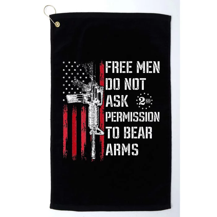 Free Do Not Ask Permission To Bear Arms Platinum Collection Golf Towel