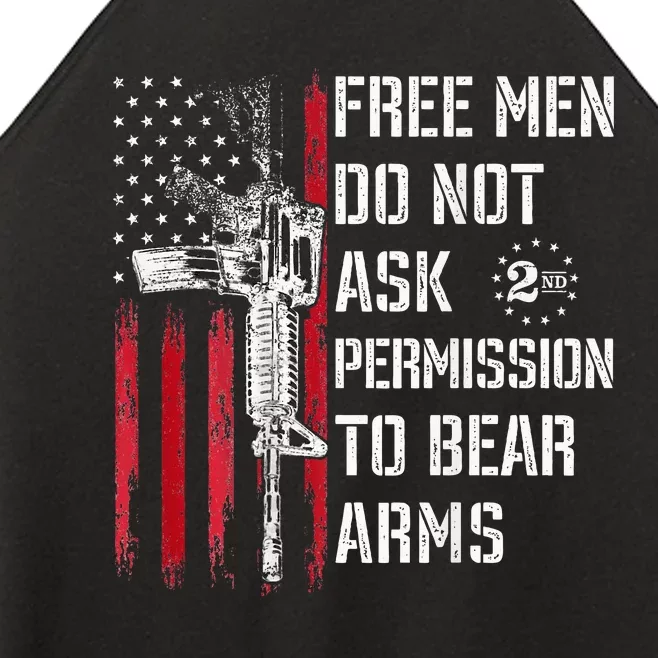 Free Do Not Ask Permission To Bear Arms Women’s Perfect Tri Rocker Tank