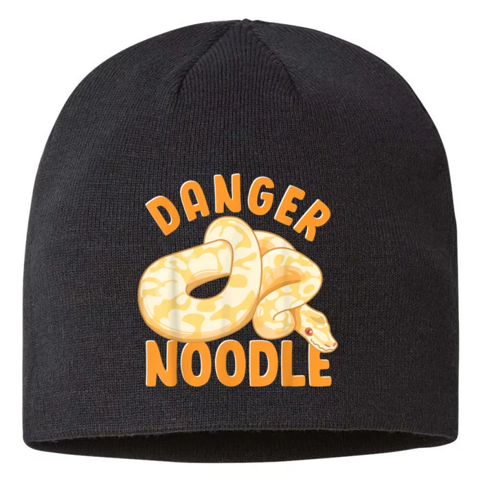 Funny Danger Noodle Snake Boy Snakes Meme Ball Python 8 1/2in Sustainable Knit Beanie