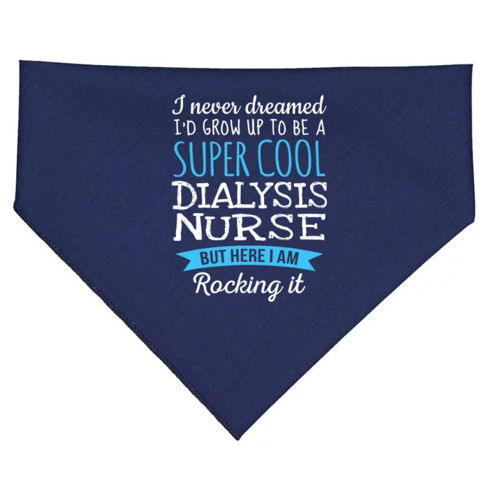 Funny Dialysis Nurse Design Appreciation Gifts USA-Made Doggie Bandana