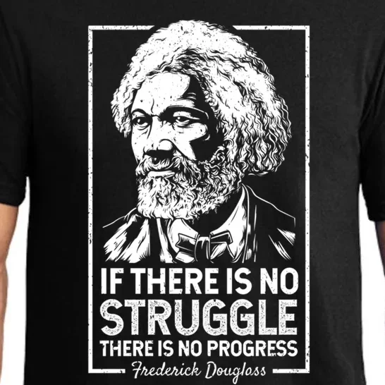 Frederick Douglas No Struggle Progress Black History Gift Pajama Set