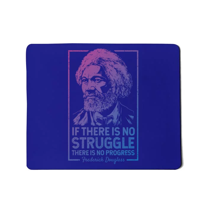 Frederick Douglas No Struggle Progress Black History Gift Mousepad