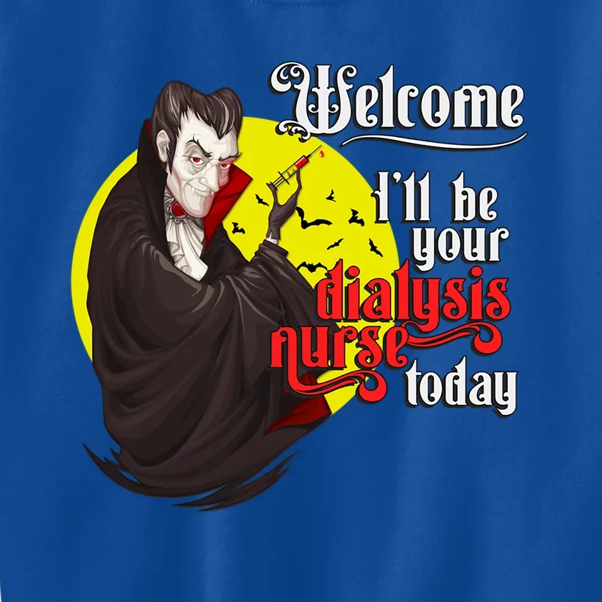 Funny Dialysis Nurse A Vampire Dialysis Nurse Gift Kids Sweatshirt