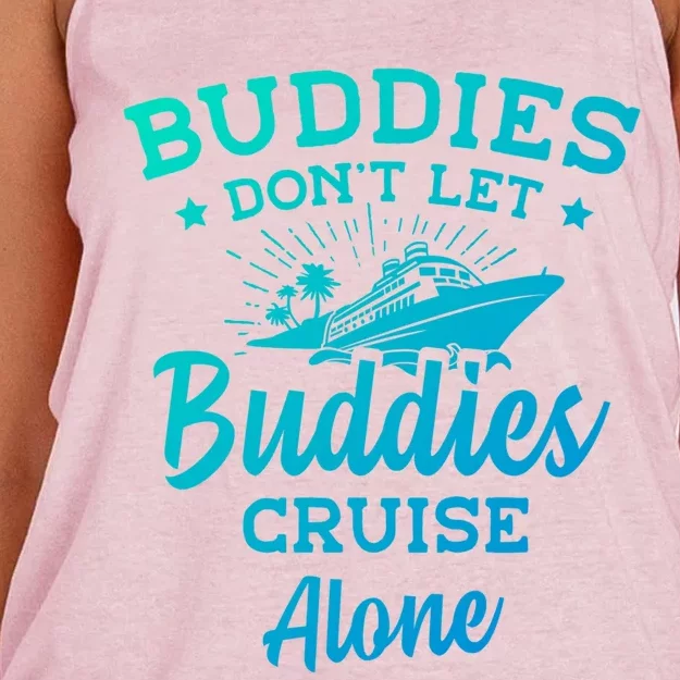 Friends Do Not Let Buddies Cruise Alone Cruise Lover Cute Gift Women's Knotted Racerback Tank